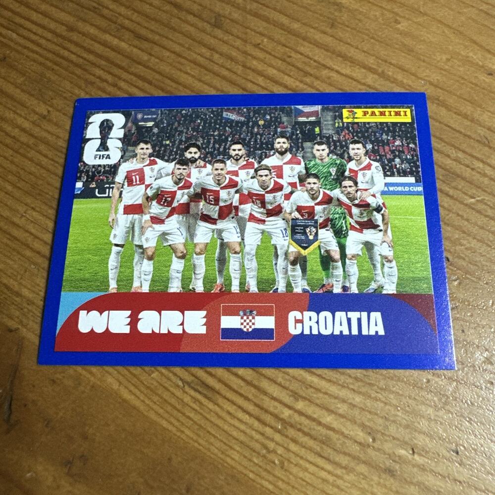 Panini FIFA World Cup 2026 Soccer Trading Card #CRO 13 We Are Croatia Croatia